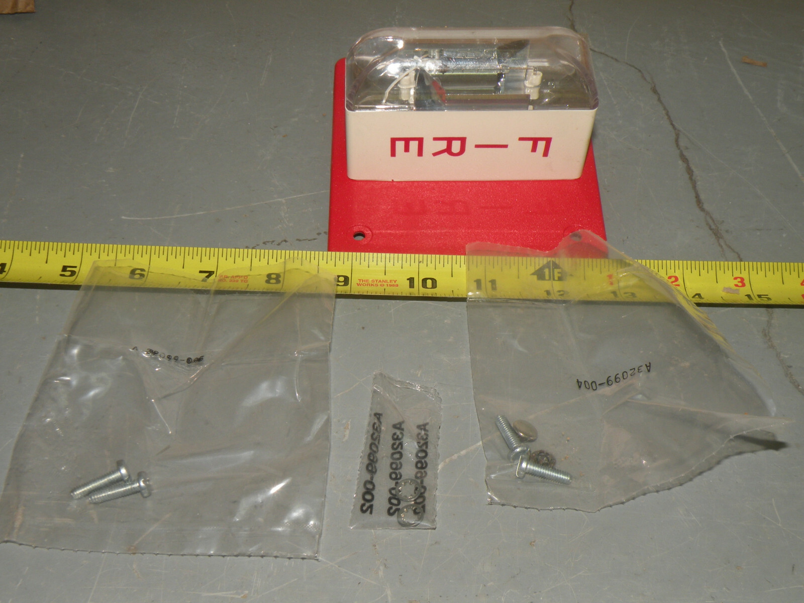 (1) Wheelock L53-24-VFR Fire Alarm Strobe 20-31vdc red 105176