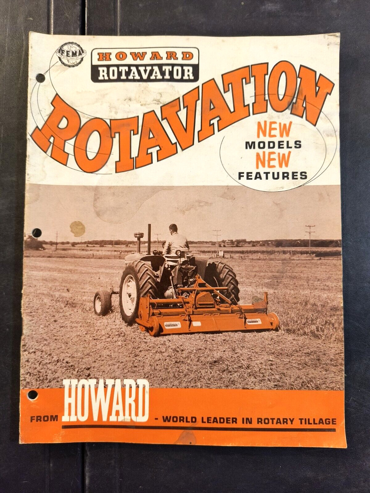 1960 Howard Rotavation Rotavator Tractor Dealer Sales Brochure Catalog Farm