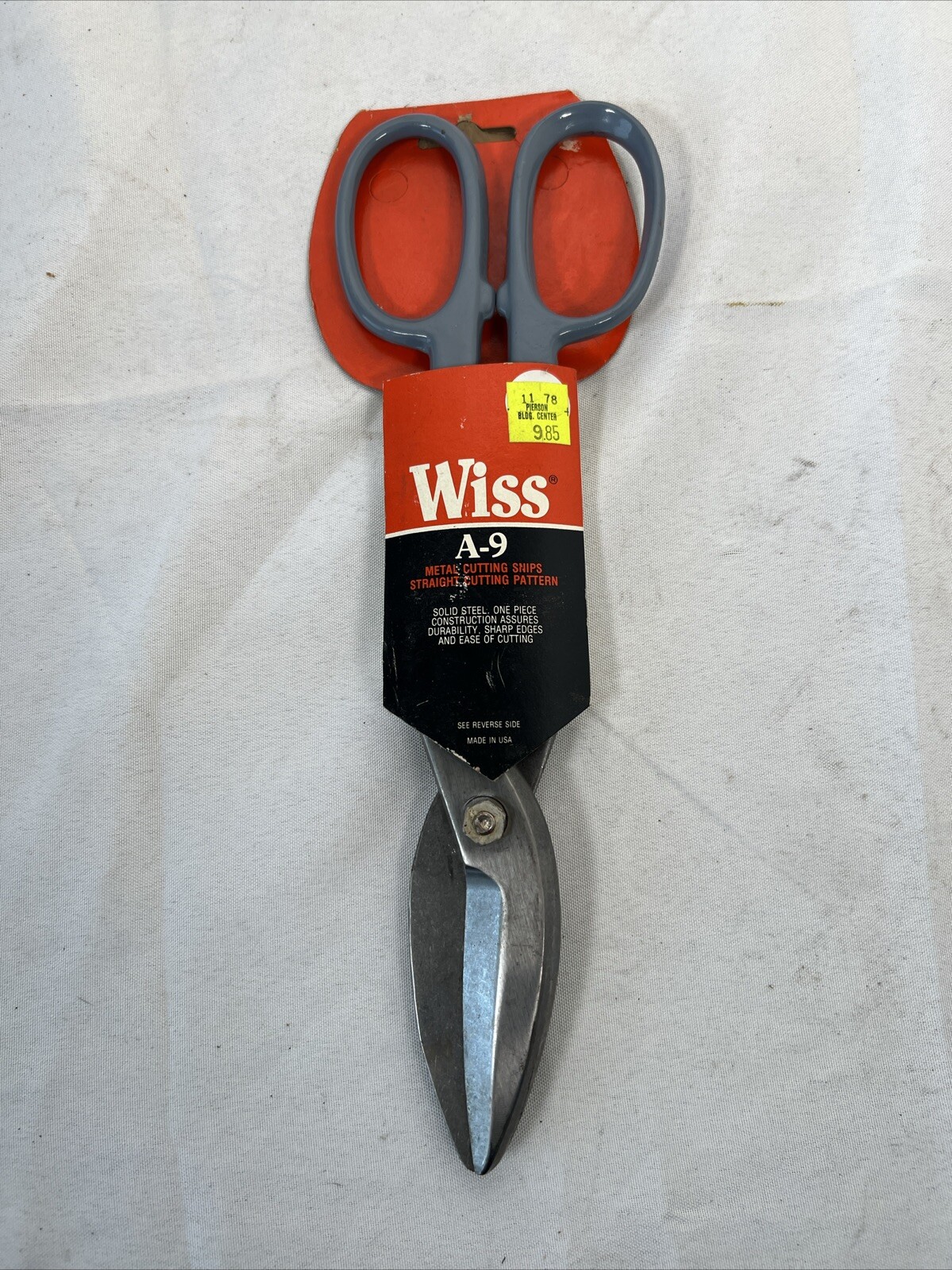 Wiss A9 12-1/2″ Straight Pattern Shear Cutter Snipers 3″ Length of Blade USA