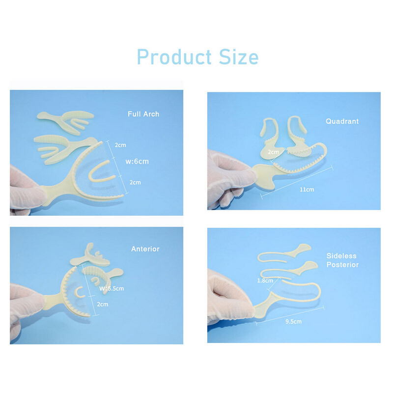 Dental Impression Bite Registration Triple Tray Mold Anterior Quadrant Posterior