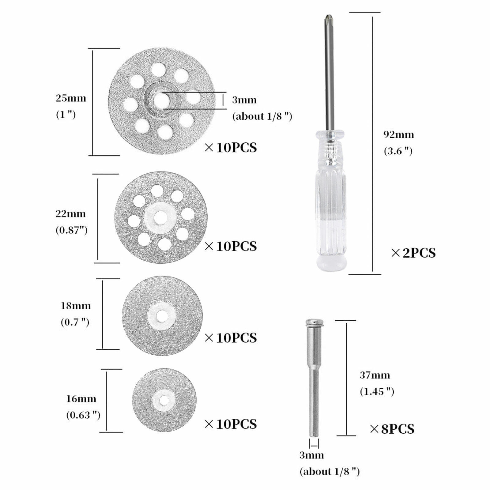 50x Diamond Cutting Wheel For Dremel Rotary Tool Die Grinder Metal Cut Off Disc