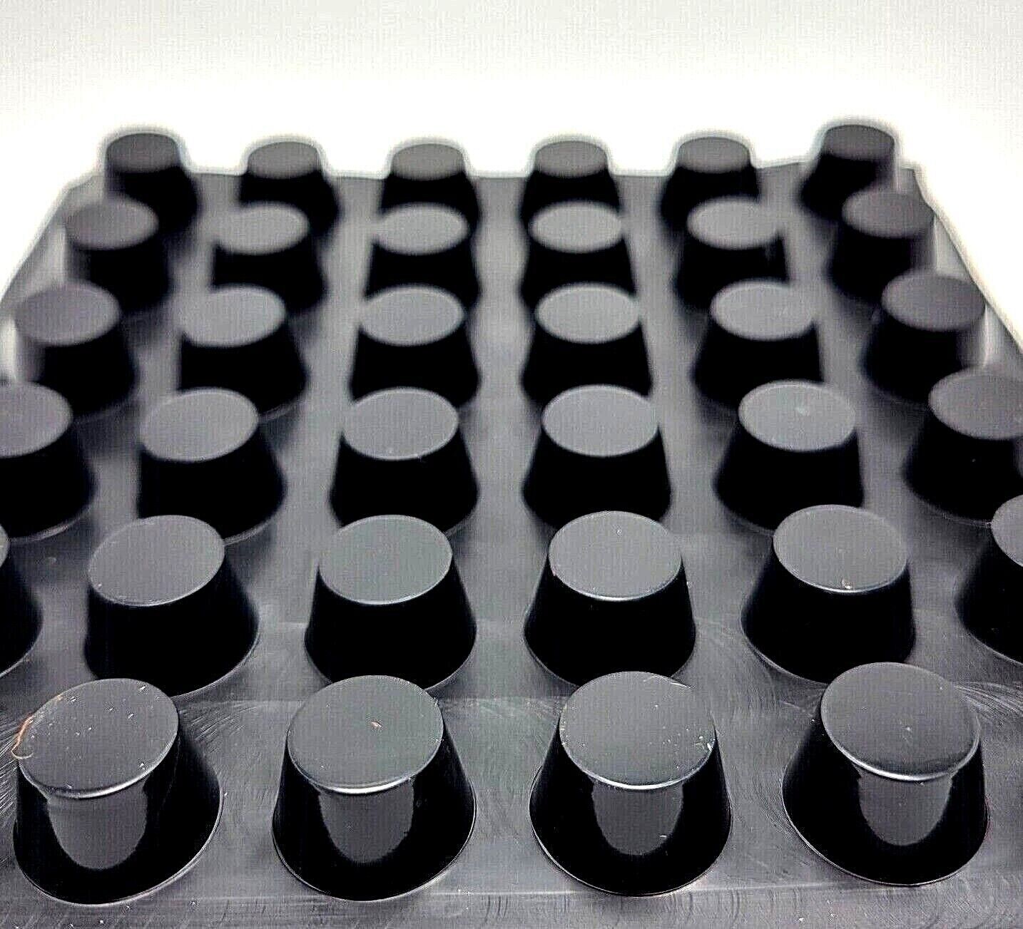 5/8″ Wide Round Rubber Stick on Feet 1/2″ Thick 3M Adhesive Backing Bumper Pads