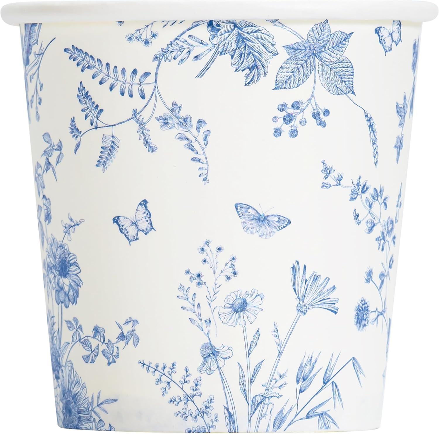 3Oz Paper Cups Dixie Cup[100 Pack], Disposable Bathroom Cups, Elegant Blue Flora
