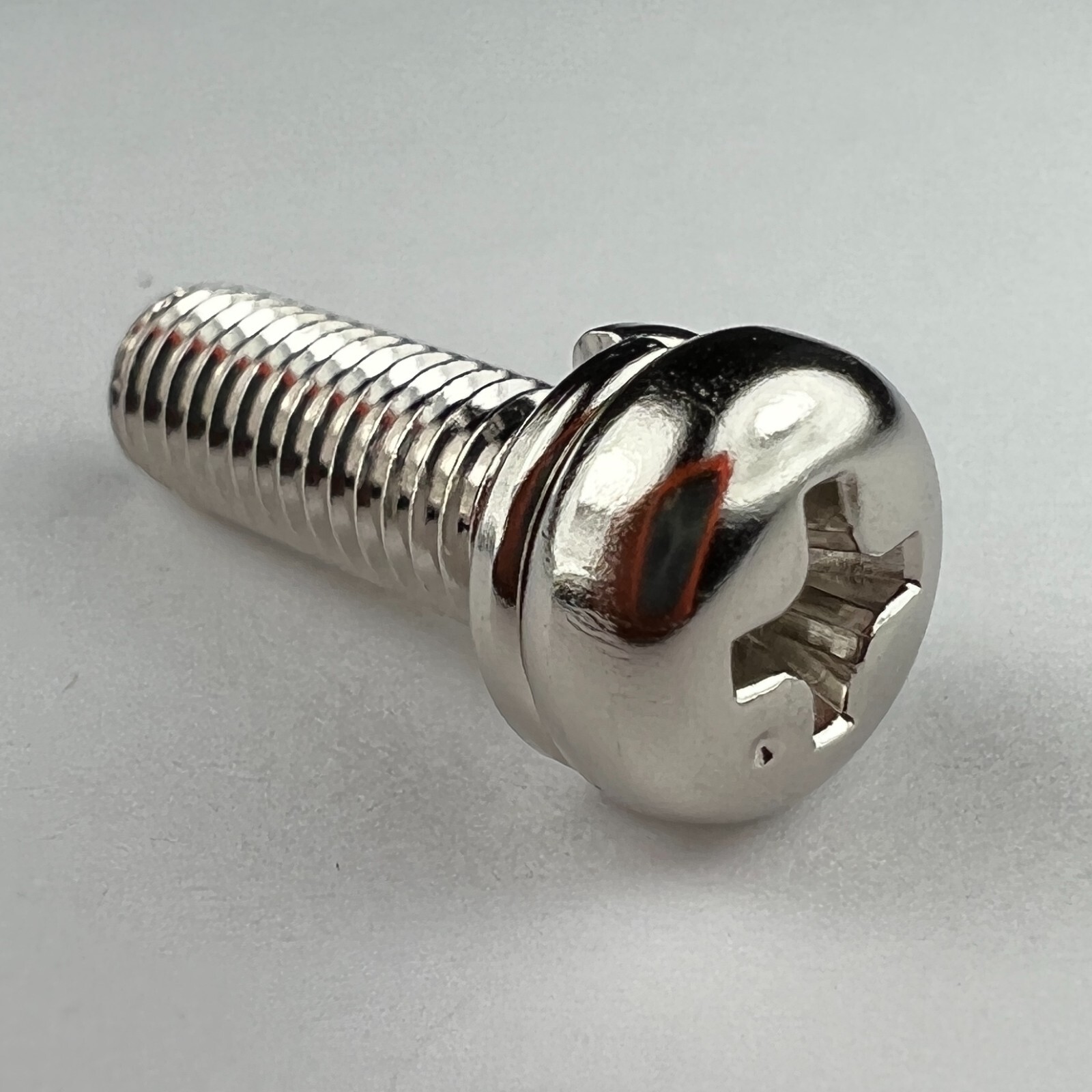 m5 x 0.8 JIS Pan Head Screws w/ Lock Washer – Bright Plated – Made in Japan