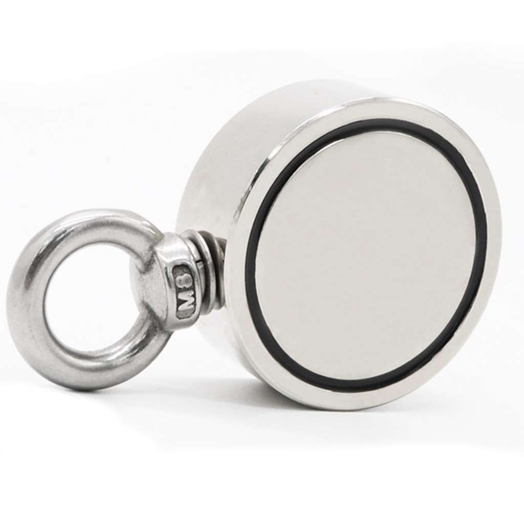 700/500LB Pulling Force Double Sided Round Super Strong Neodymium Fishing Magnet