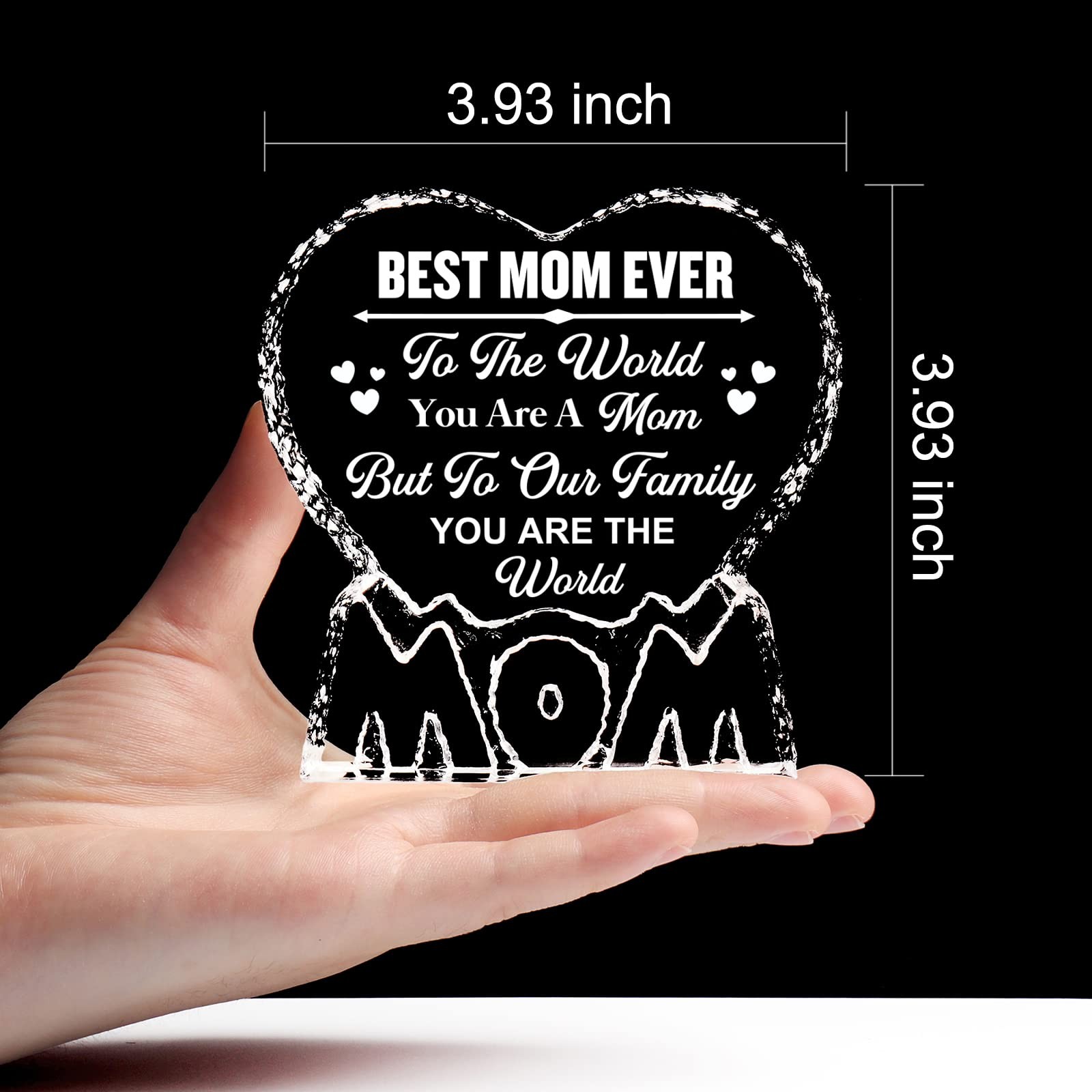 Gifts for Mom, Gifts for Mom from Daughter/Son,Valentines Anniversary Crystal Pr
