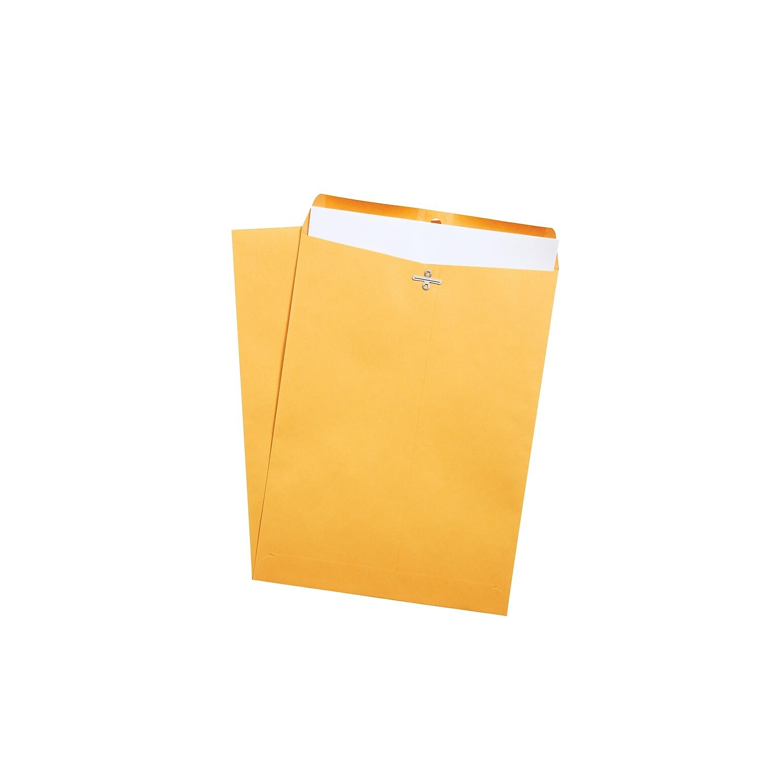100 Pcs CLASP ENVELOPES 9”x12” Kraft Shipping Mailing Gummed Business Manila