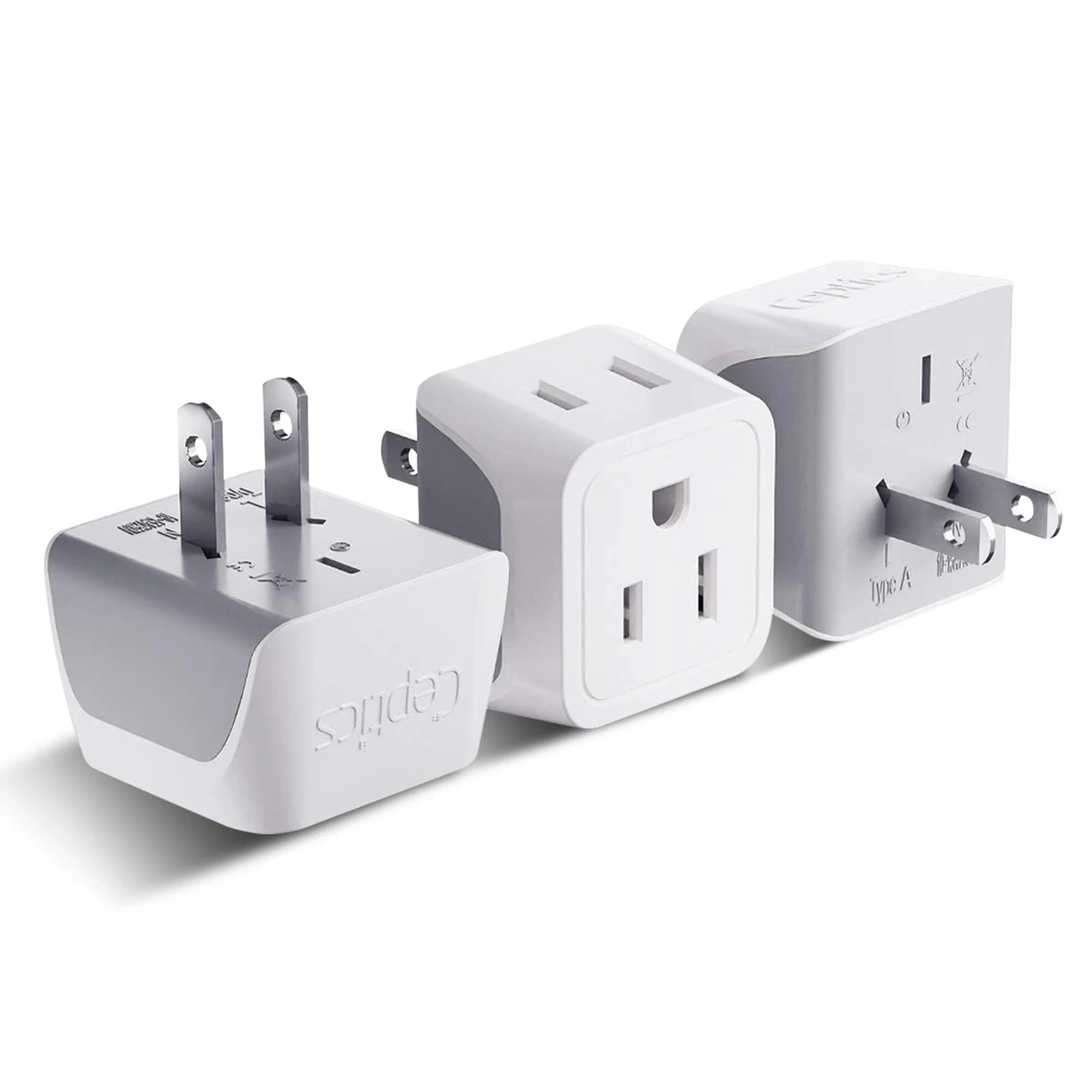 Japan, Philippines Travel Adapter Plug by Ceptics – USA 3 Pin Polarized to 2 …