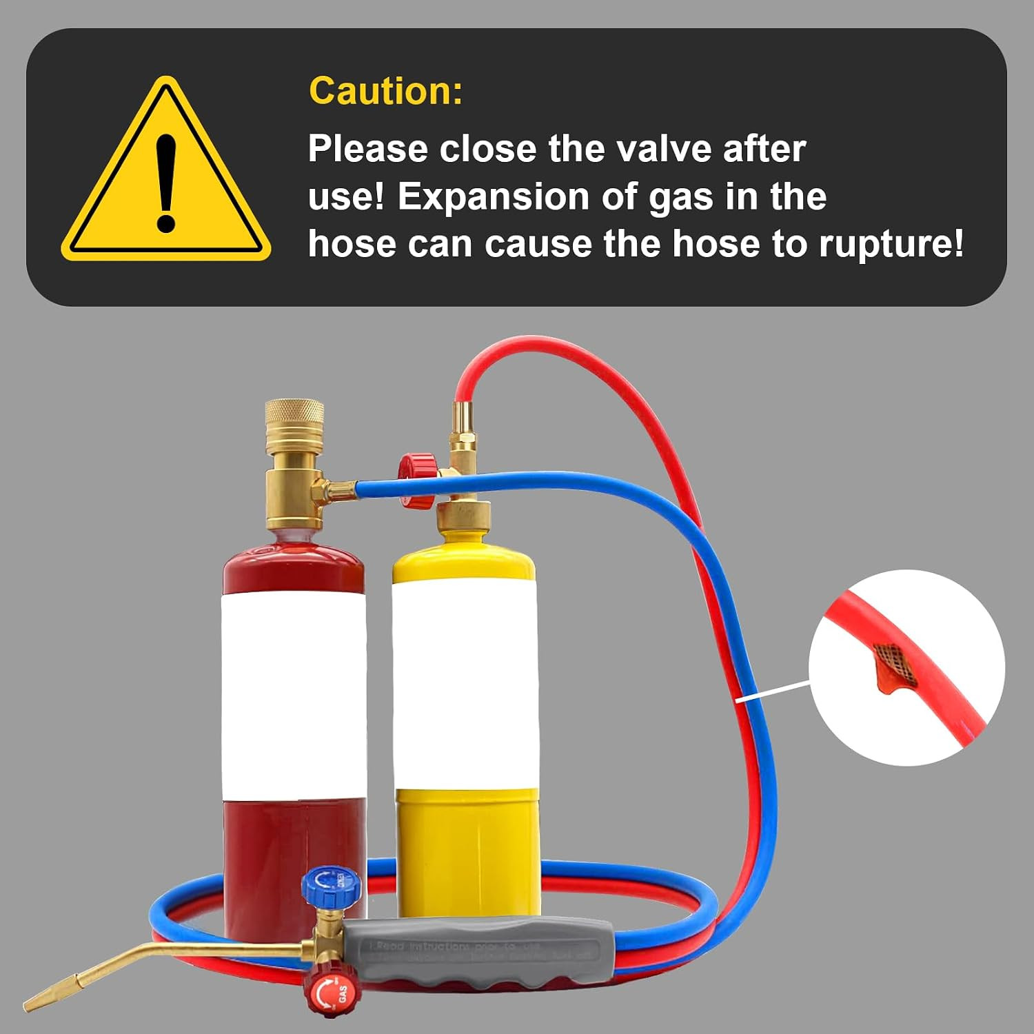 Brazing Torch Kit for MAPP Gas & Propane, Brass & Stainless Steel Cutting Torch