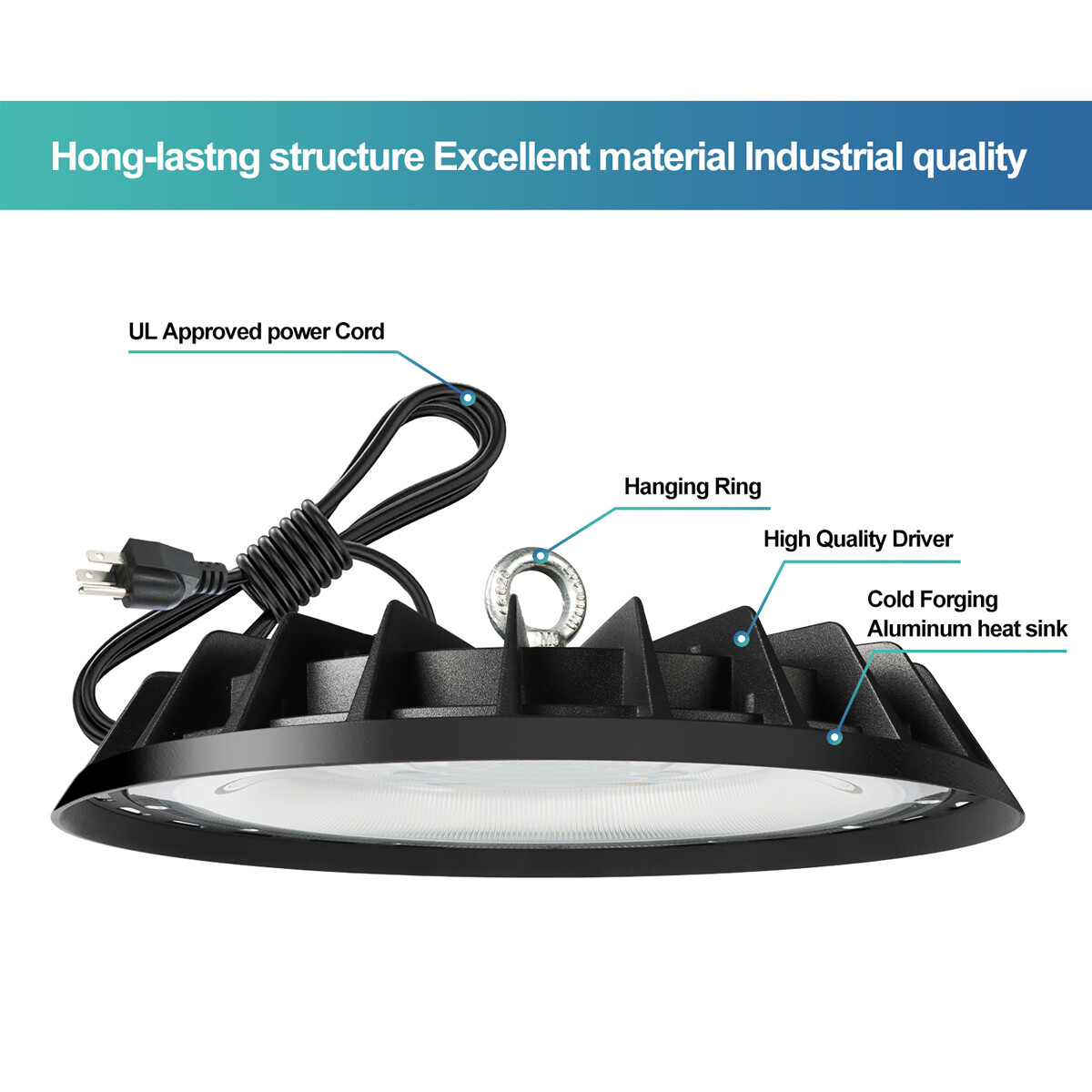 20Pcs 300W UFO Led High Bay Light Industrial Warehouse Garage Commercial Light