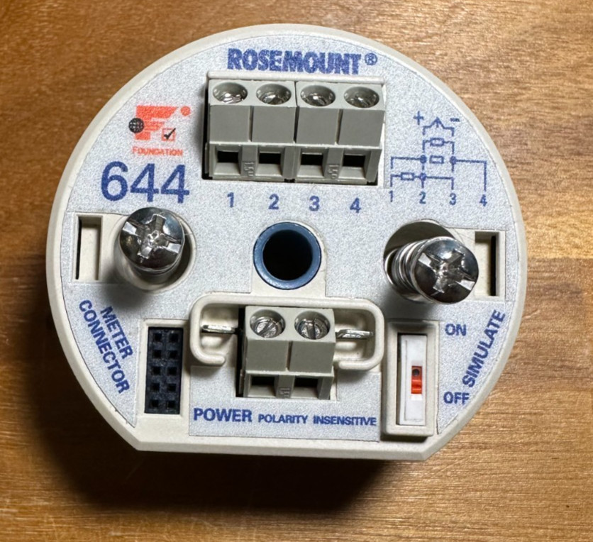 ROSEMOUNT 644HFNAA01 Temperature Transmitter Head 9-32 VDC, Foundation Fieldbus