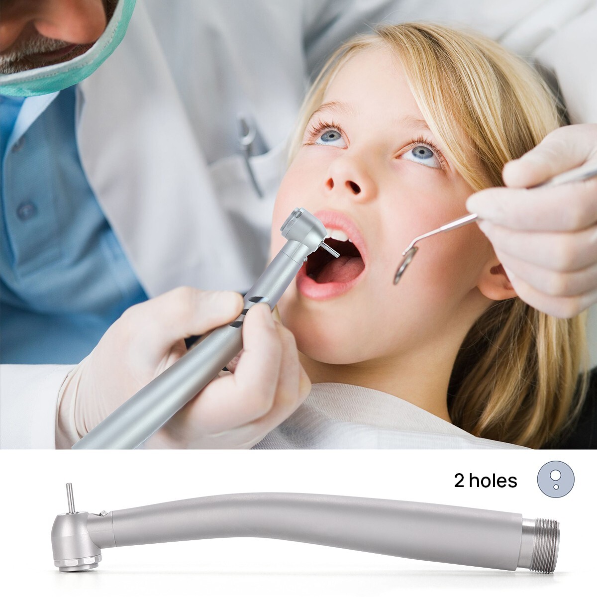 Dental Pieza de mano de alta velocidad de 3 vías LED estilo NSK PANA MAX E-LED4