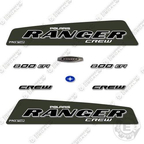 Fits Polaris Ranger 800 EFI CREW Decal Kit Utility Vehicle – 7 YEAR 3M VINYL!