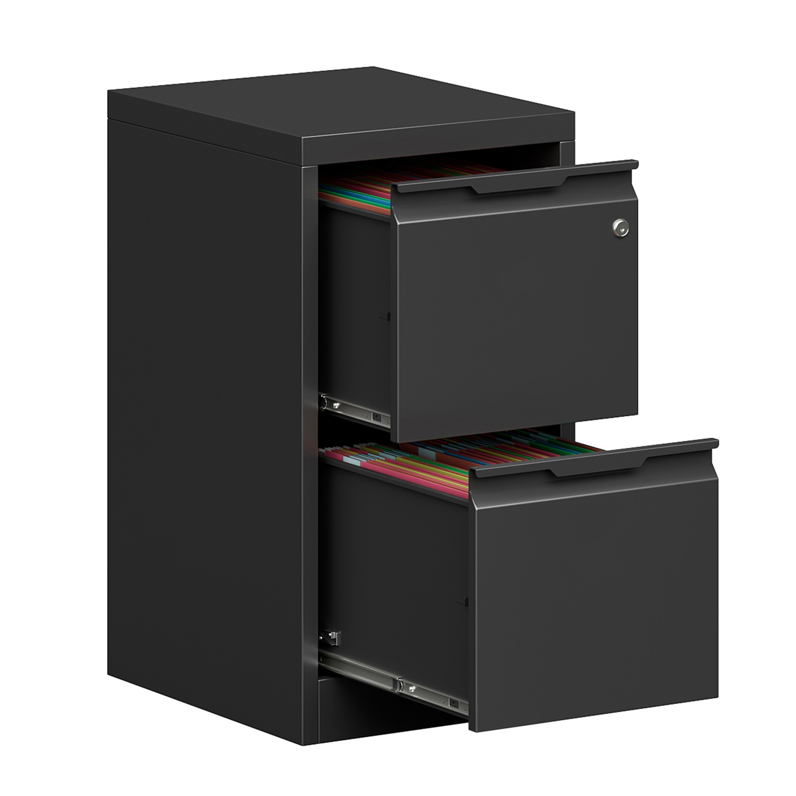 Metal 2 Drawer File Cabinet with Lock Storage 2 Drawer Filing Cabinet Vertical
