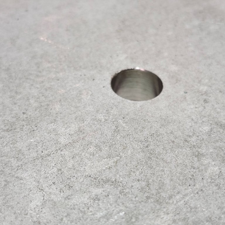 1/2″ x 11″ x 24-1/2″ Stainless Steel Grade 304 Plate With 1/2″ Hole Surplus Stk