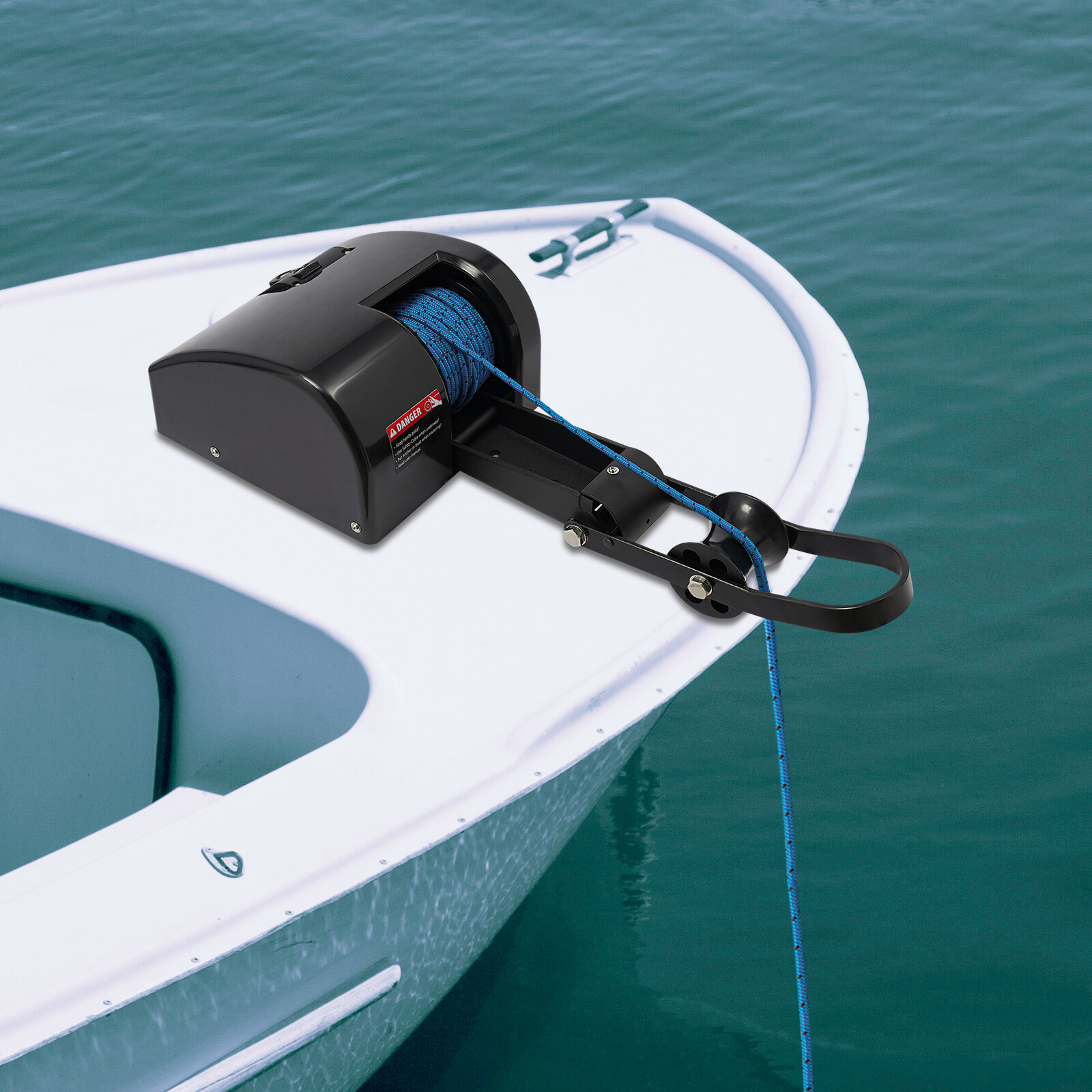 Boat Marine Electric Anchor Winch 65 ft/min 35LBS Boat Winch with Remote Control