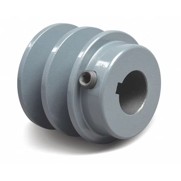 Manufacturer Varies 5/8 in Fixed Bore 2 Groove V-Belt Pulley 2.65 in OD