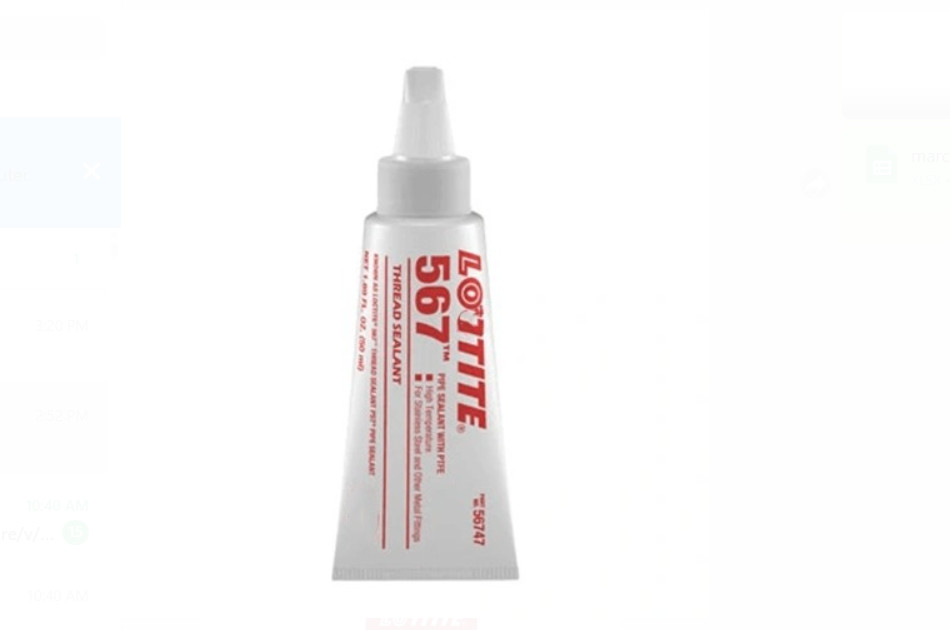 Hankal Loktite 567 250ml Thread Sealant Tube White USA EDGE TOOLS