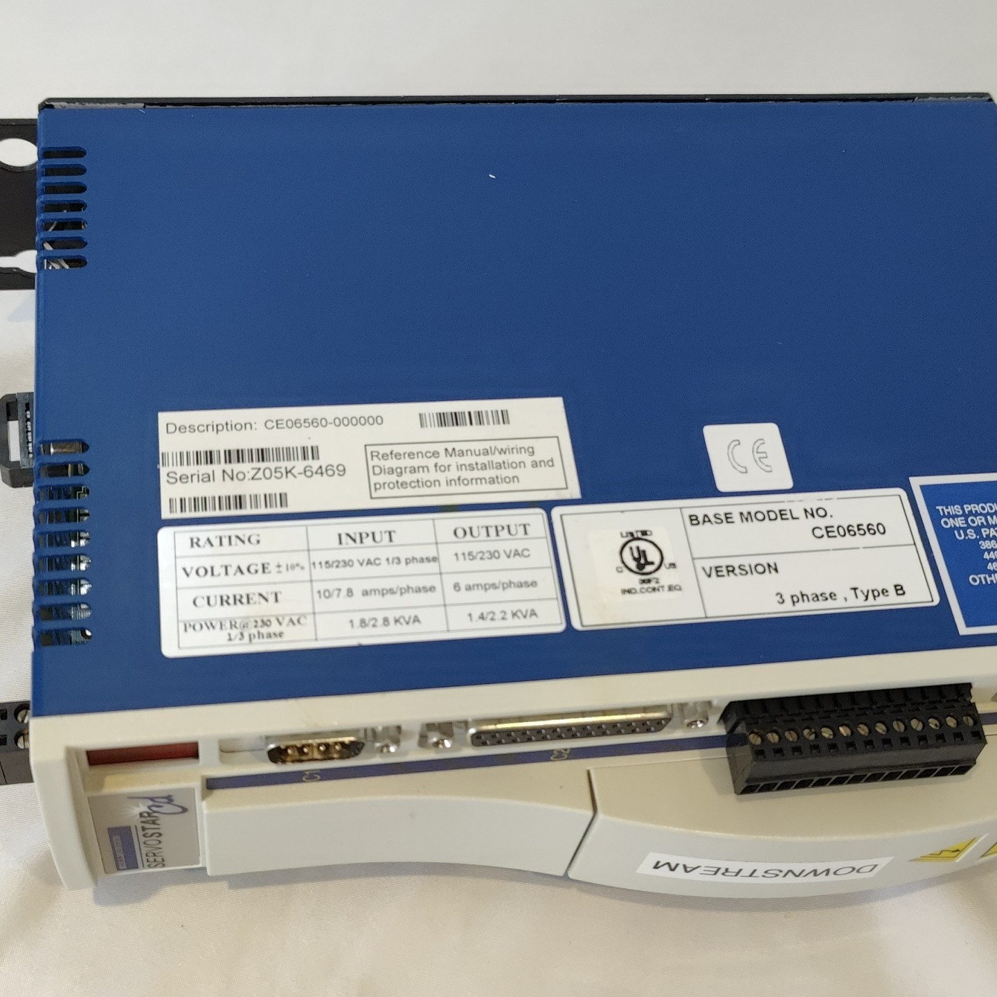 Kollmorgen CD Servostar Servo Drive Model CE06560
