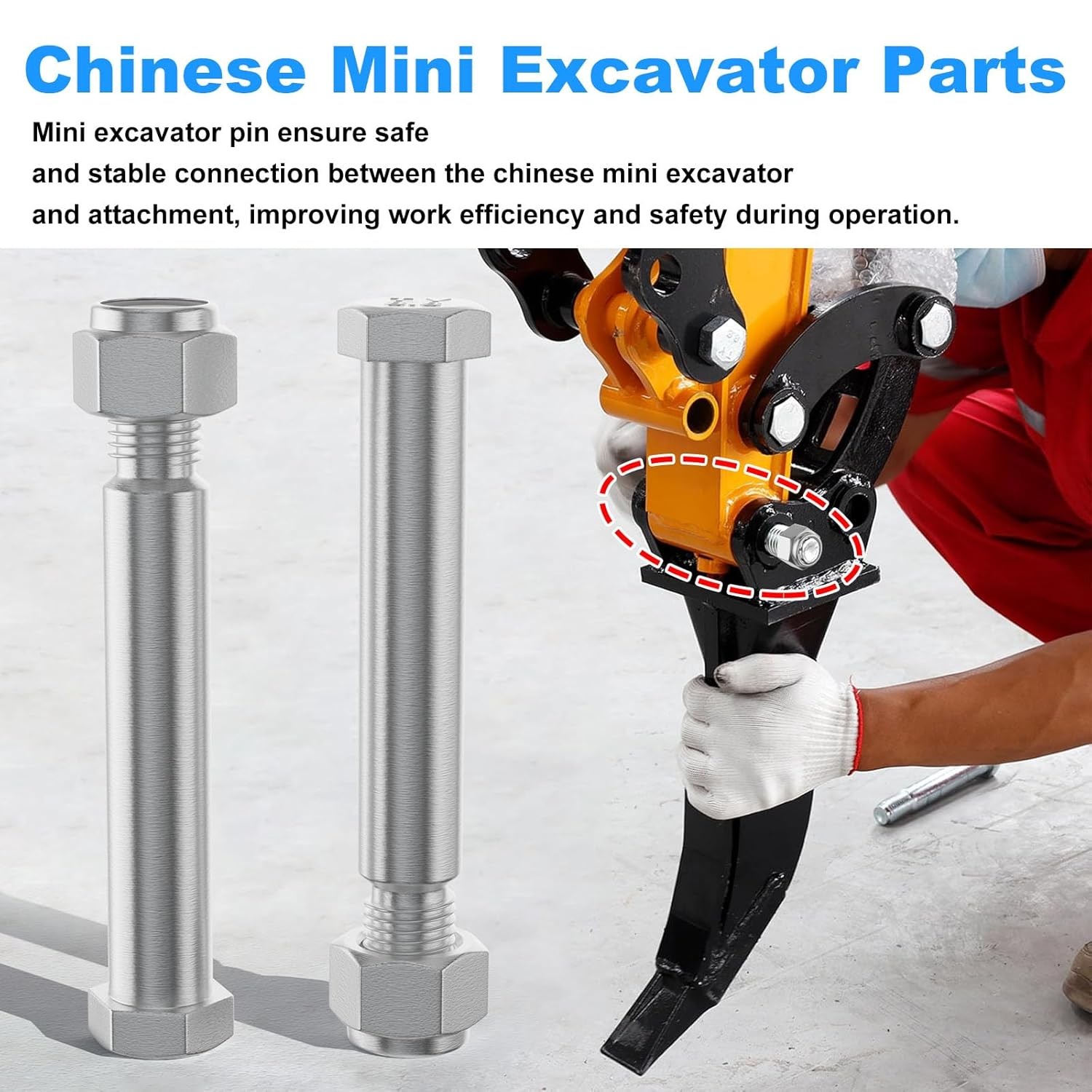 4pcs 25mm diamater pins for mini excavator connecting other attachments