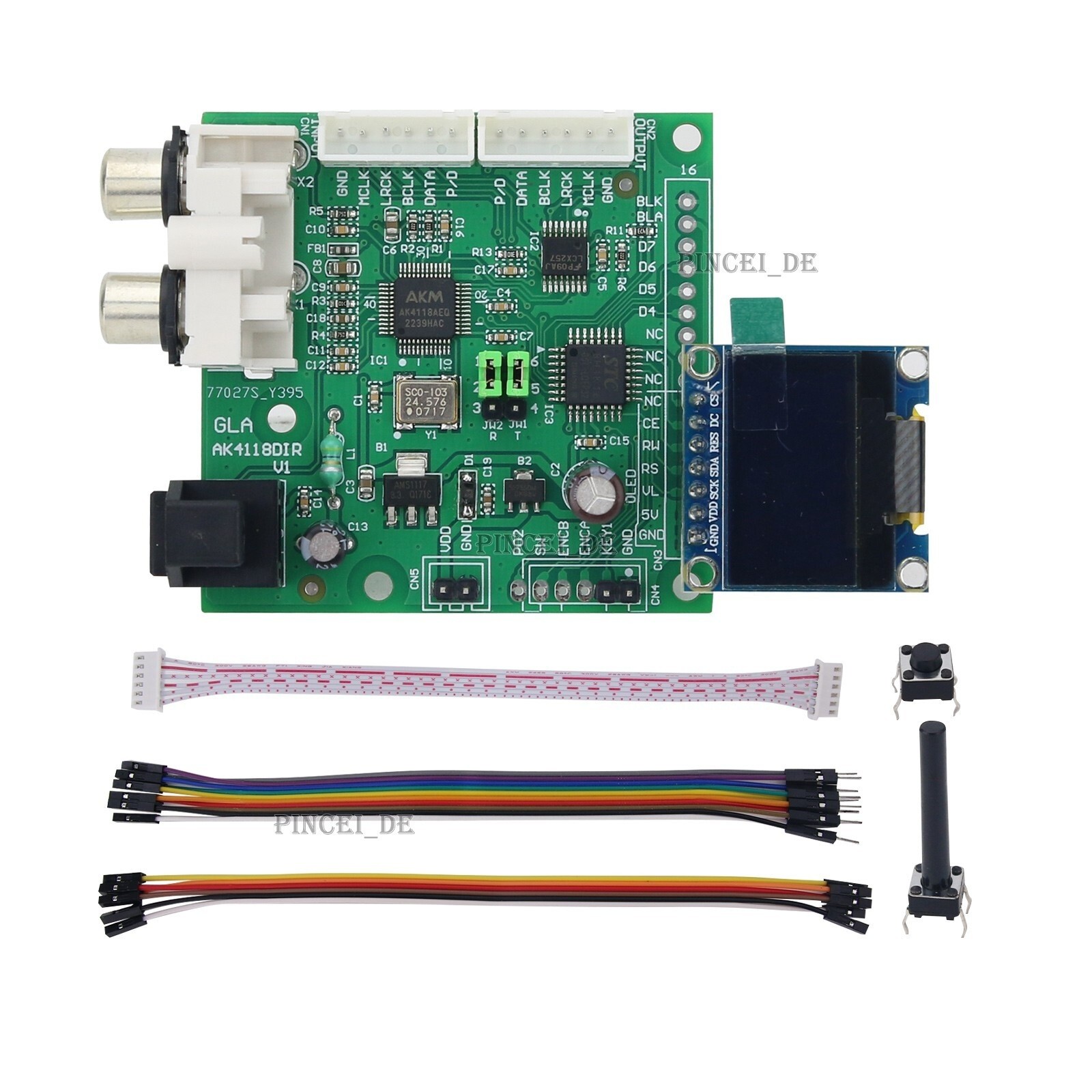 AK4118 Digital Receiver Board Optical/Coaxial/I2S Input to I2S Output for *le