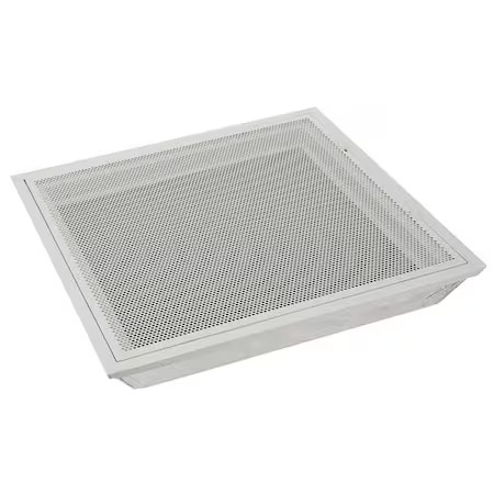 Lay-In Ceiling Return Air Grille, 24 In W X 24 In H Opening, 1656 Cfm, White,