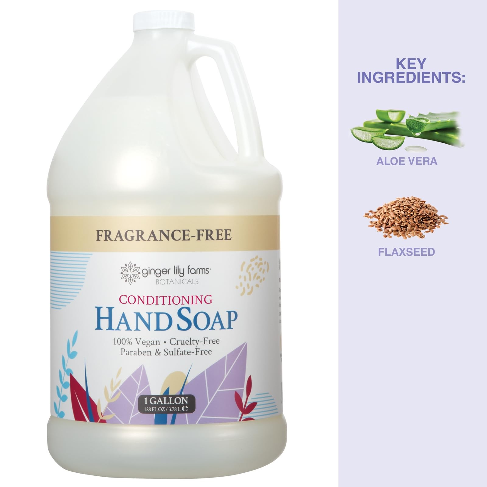 Ginger Lily Farms Botanicals All-Purpose Liquid 128 Fl Oz (Pack of 1), White
