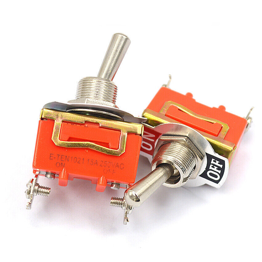E-TEN1021 ect. Series Rocker Toggle Switches Self-Locking ON-OFF Twist Switch