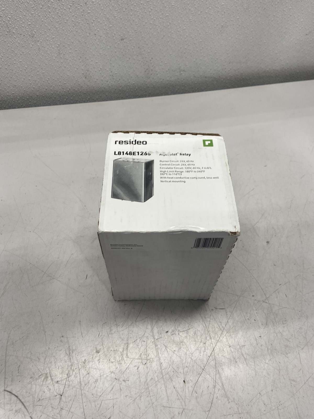 Resideo L8148E1265 High Limit Vertical Mount Aquastat Relay 15F Differential