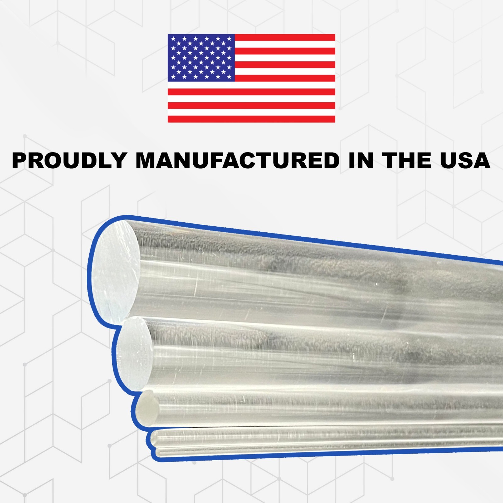 Duco Plus Acrylic Rod Dowel Sticks Multiple Sizes for DIY Crafts & Projects