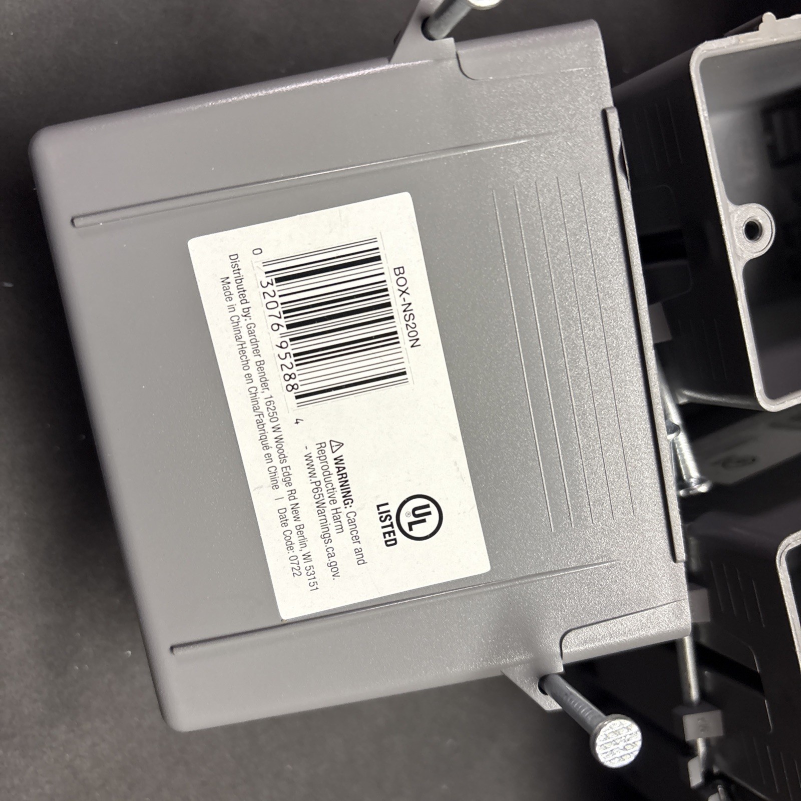 10 PACK- Gardner Bender 20.3 cu In 1-Gang New Work Electrical Switch/Outlet Box