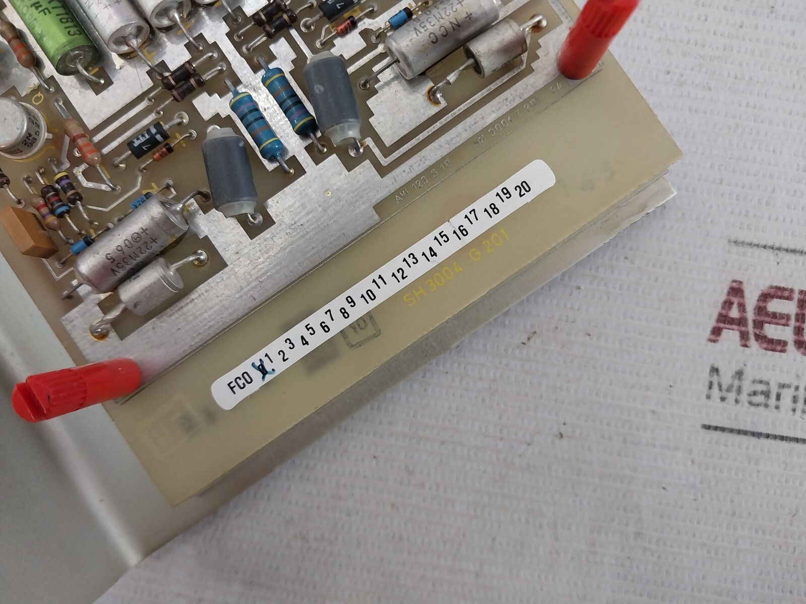 SH 3004 G 201 PCB Card Printed Circuit Board AVI 123 S 10 2A X 1 TO 20/0