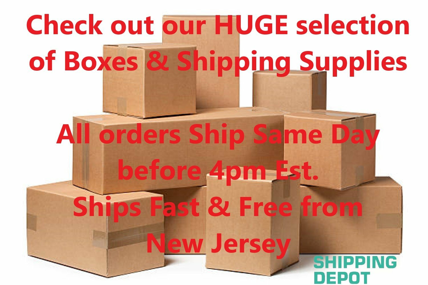 Pack of 100 ~ 4 x 4 x 4 200# / 32 ECT Packaging Moving Shipping Boxes Small