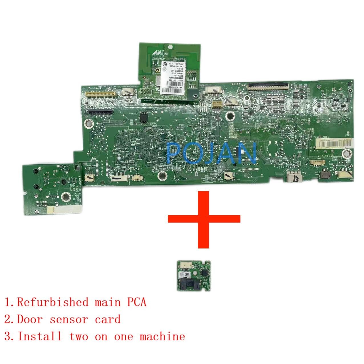 Refurbish 36in HP T520 Main Board W/Door sensor CQ893-67032 CQ890-67023