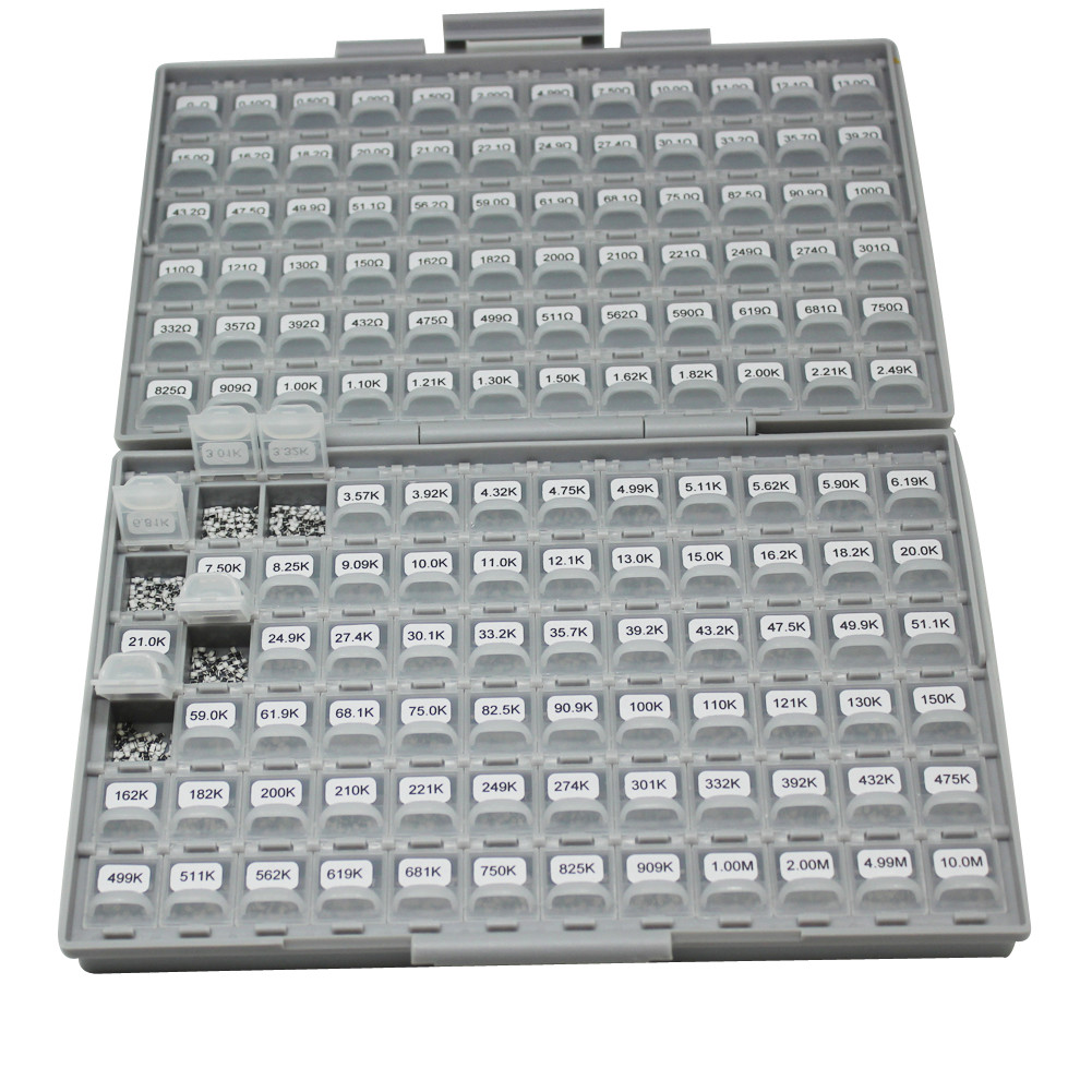 New SMD SMT 0805 1% resistor kit 0 10M ohm 144V 100pc/value 14400pcs in BOX-ALL