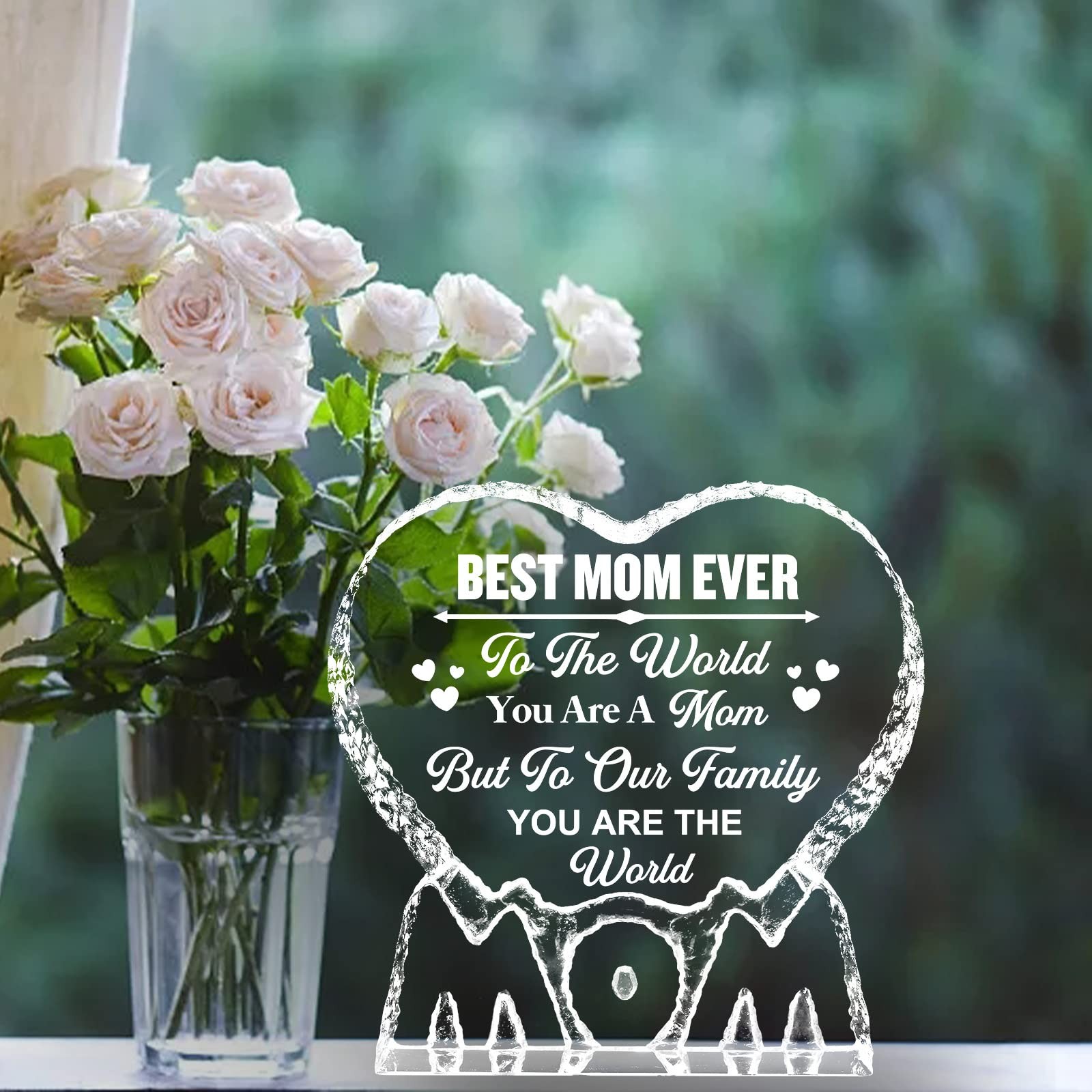 Gifts for Mom, Gifts for Mom from Daughter/Son,Valentines Anniversary Crystal Pr