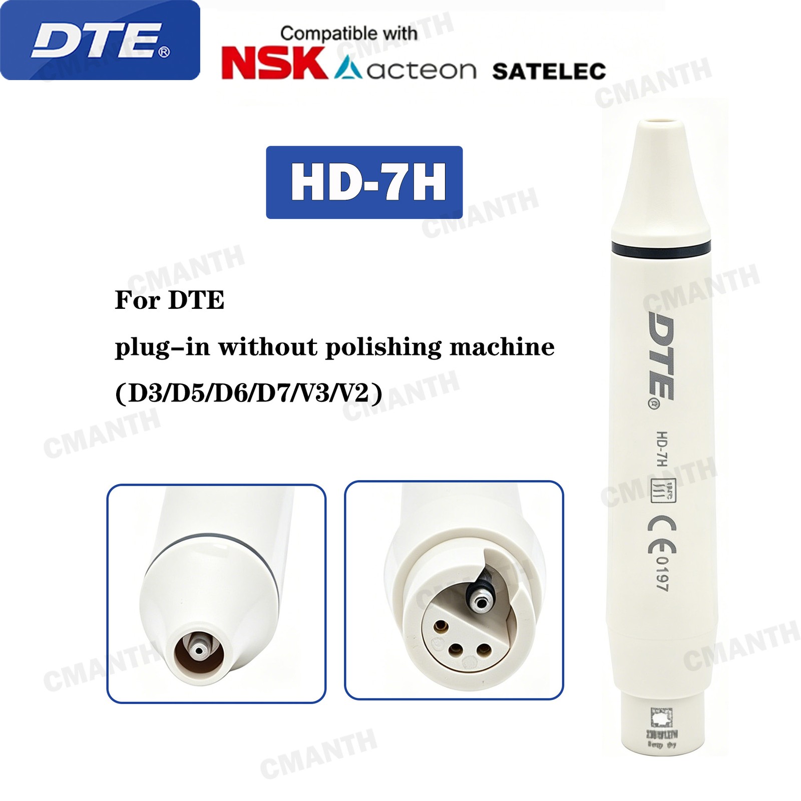 Woodpecker DTE Dental Ultrasonic Scaler Handpiece Detachable Cable Tube EMS NSK