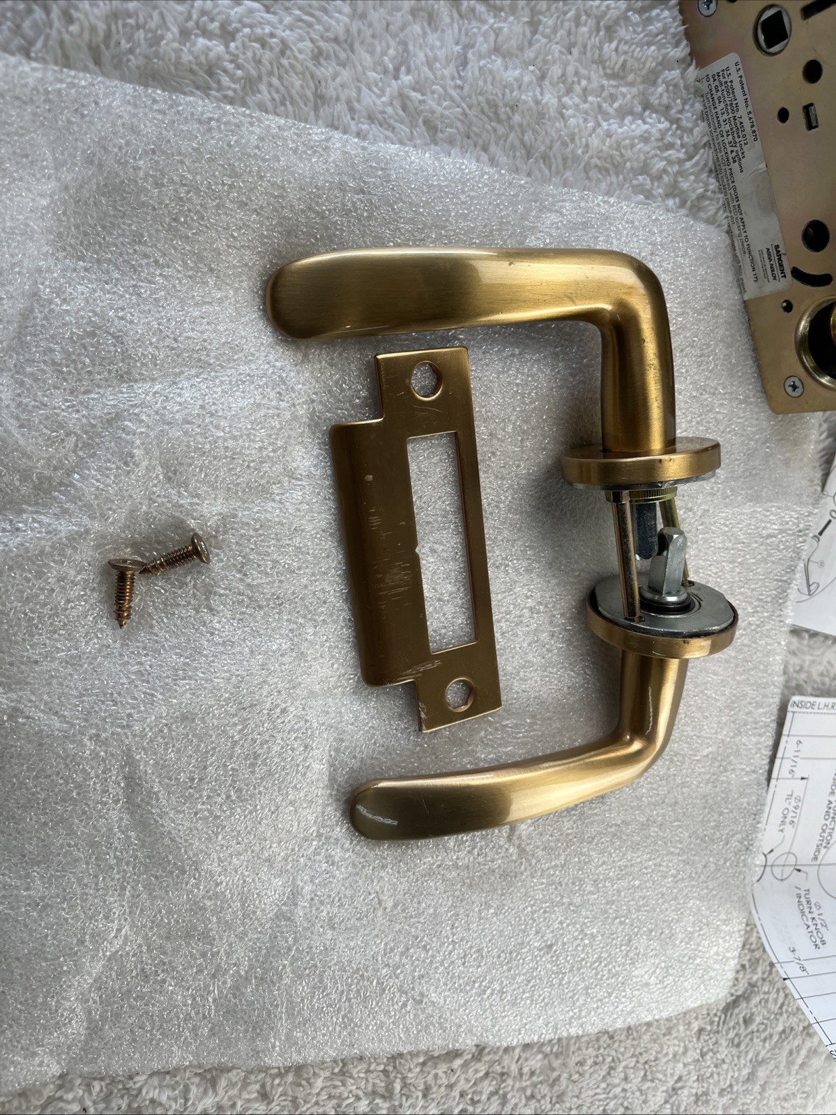 SARGENT ASSA ABLOY MORTISE BODY FOR PASSAGE/CLOSET ML2010 DS A 613 D134 Used