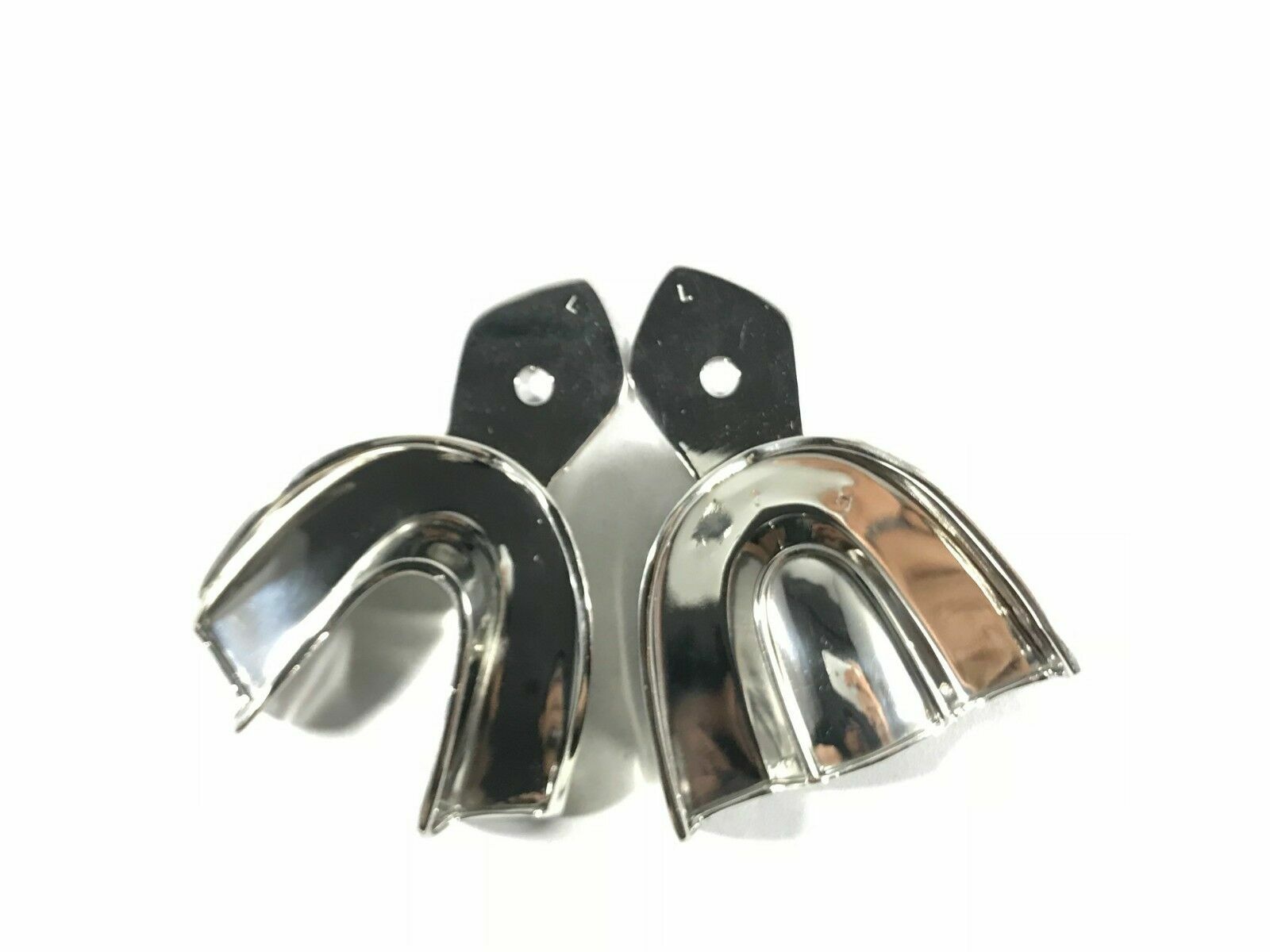Dental S S NON-PERFORATED Impression Trays Autoclavable (XS to XL)-FDA