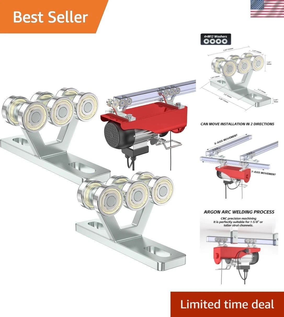 Versatile 6 Wheel Roller Trolley – Ideal for Warehouses and Garage Applications
