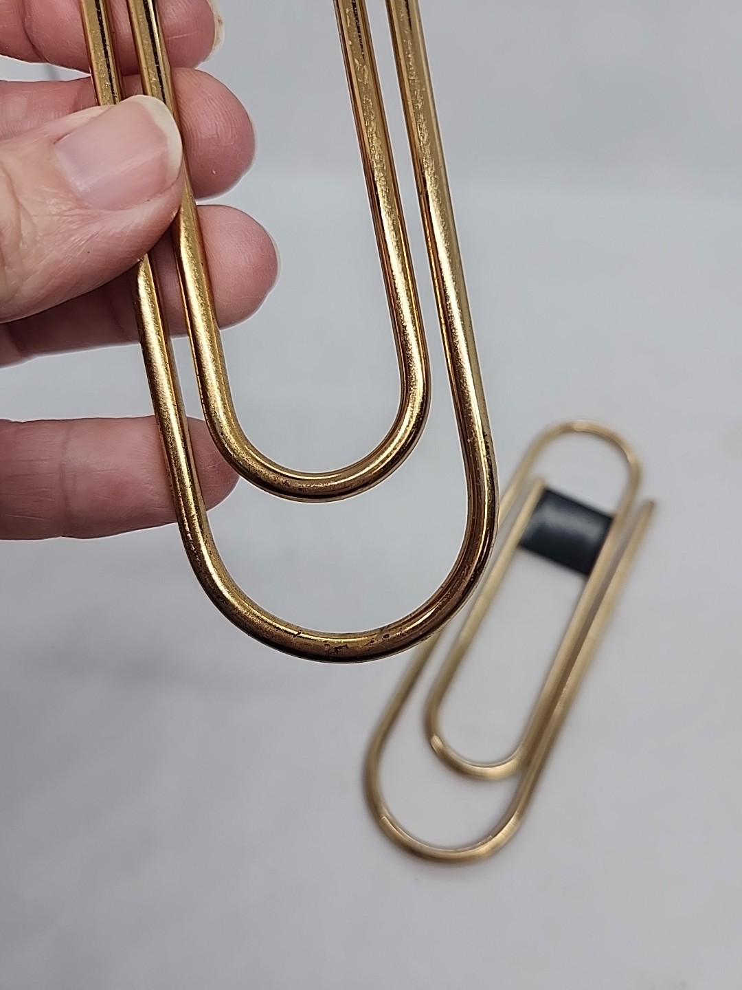Paperclips 5.75″ Extra Large Paper Clips Sturdy Gold Tone Do It Now Do It Later