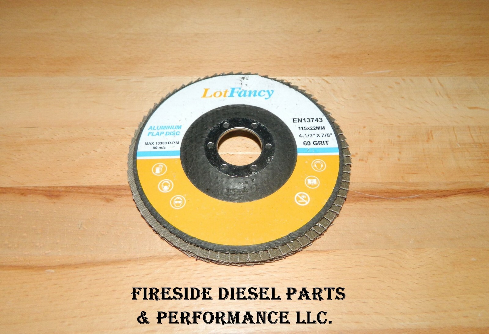 LotFancy 4 1/2″ x 7/8″ Aluminum Flap Disc 60 Grit #EN13743