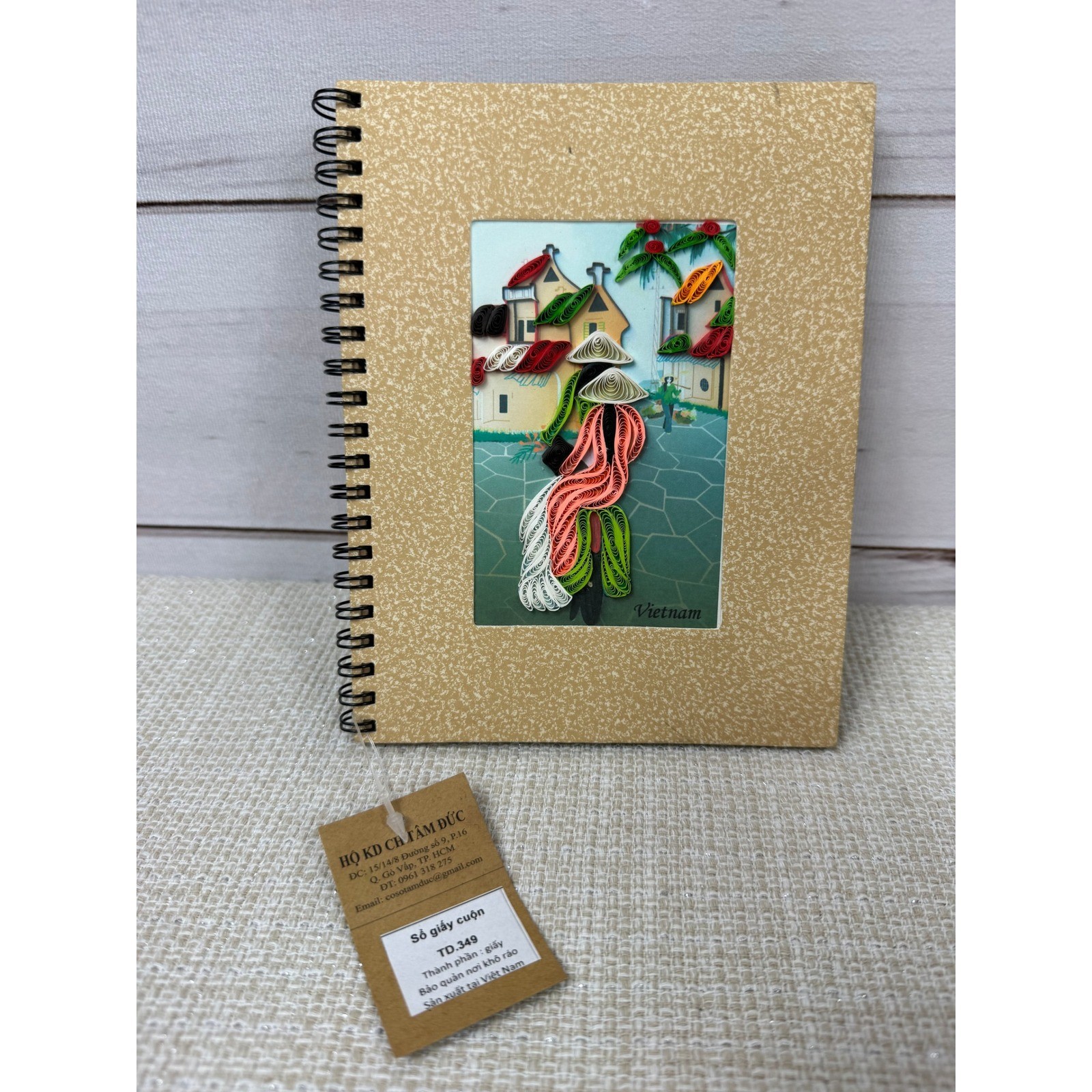 Vietnam Souvenir Kraft Paper Notebook Travel Journal