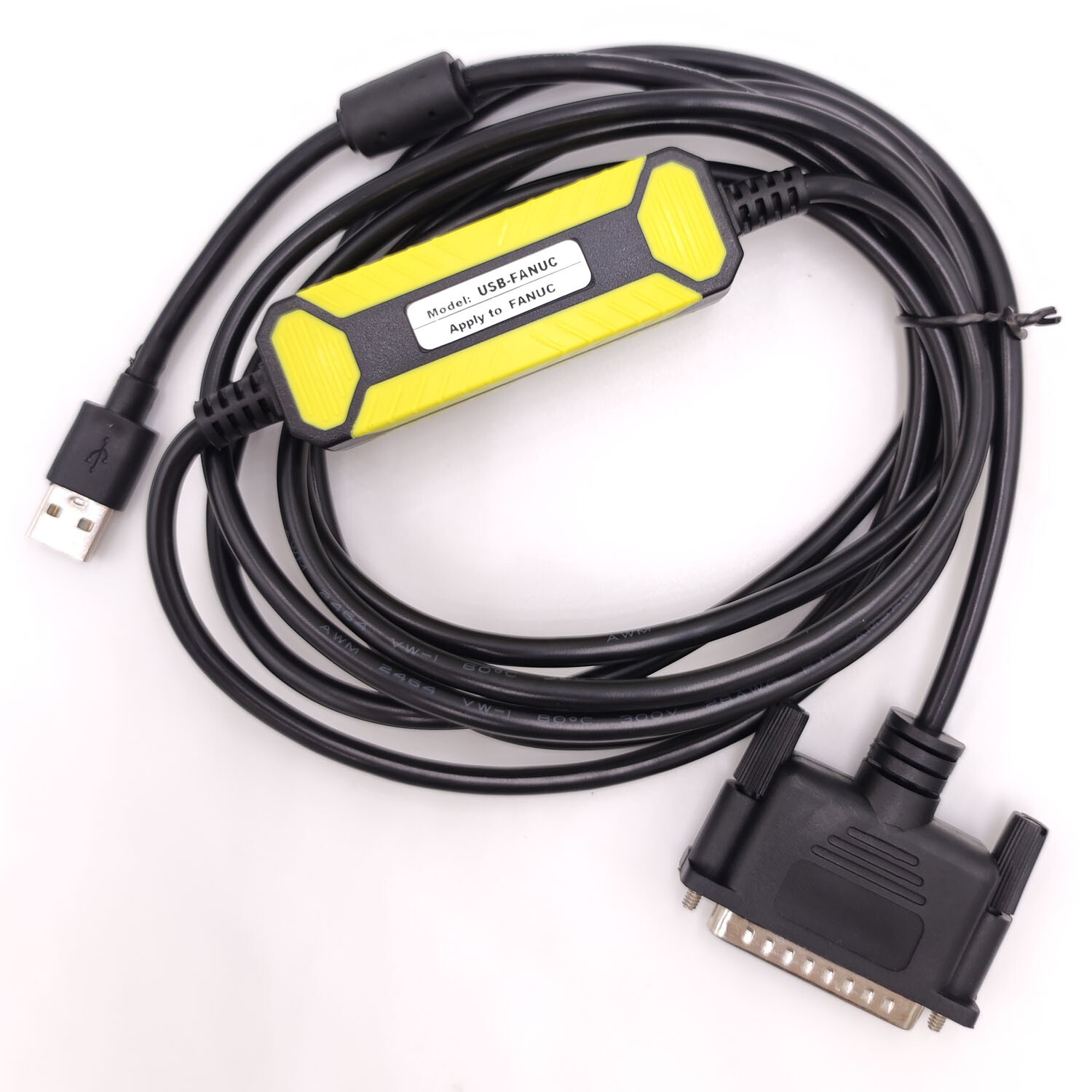 USB-FANUC For Fanuc USB To DB25 Pin CNC Fanuc RS232 Serial Data Download Cable