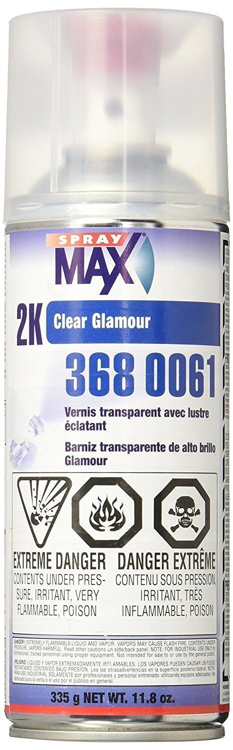 Spray Max 2K High Gloss Clear Coat Aerosol 12 oz Automotive Finish
