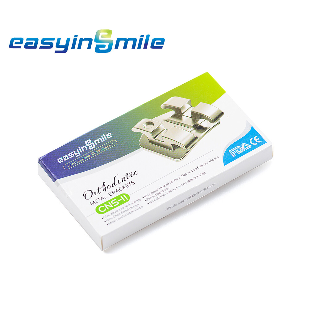 5pK Orthodontic Dental Brackets Brace Mini Roth/MBT 018 022 345 Hook EASYINSMILE