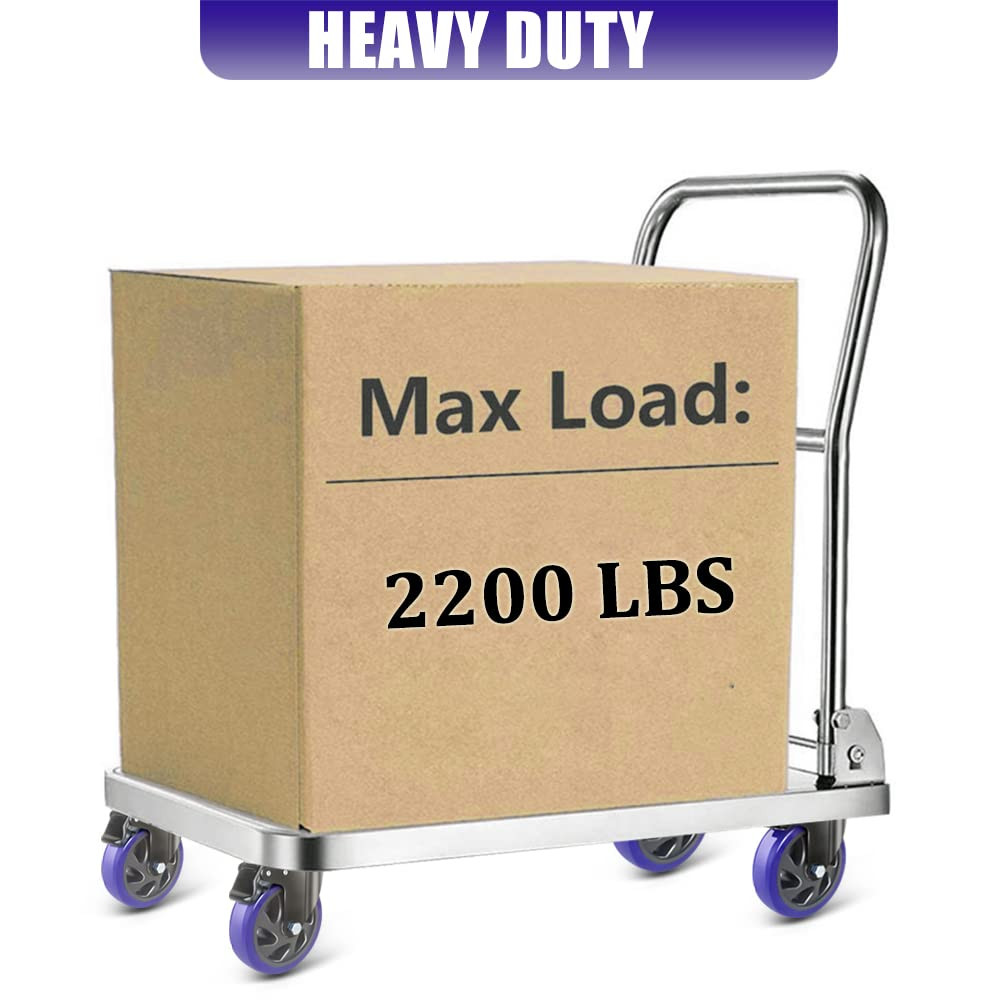 5 Inch Caster Wheels With Brake Set Of 4 Heavy Duty 2200 lb Swivel Locking