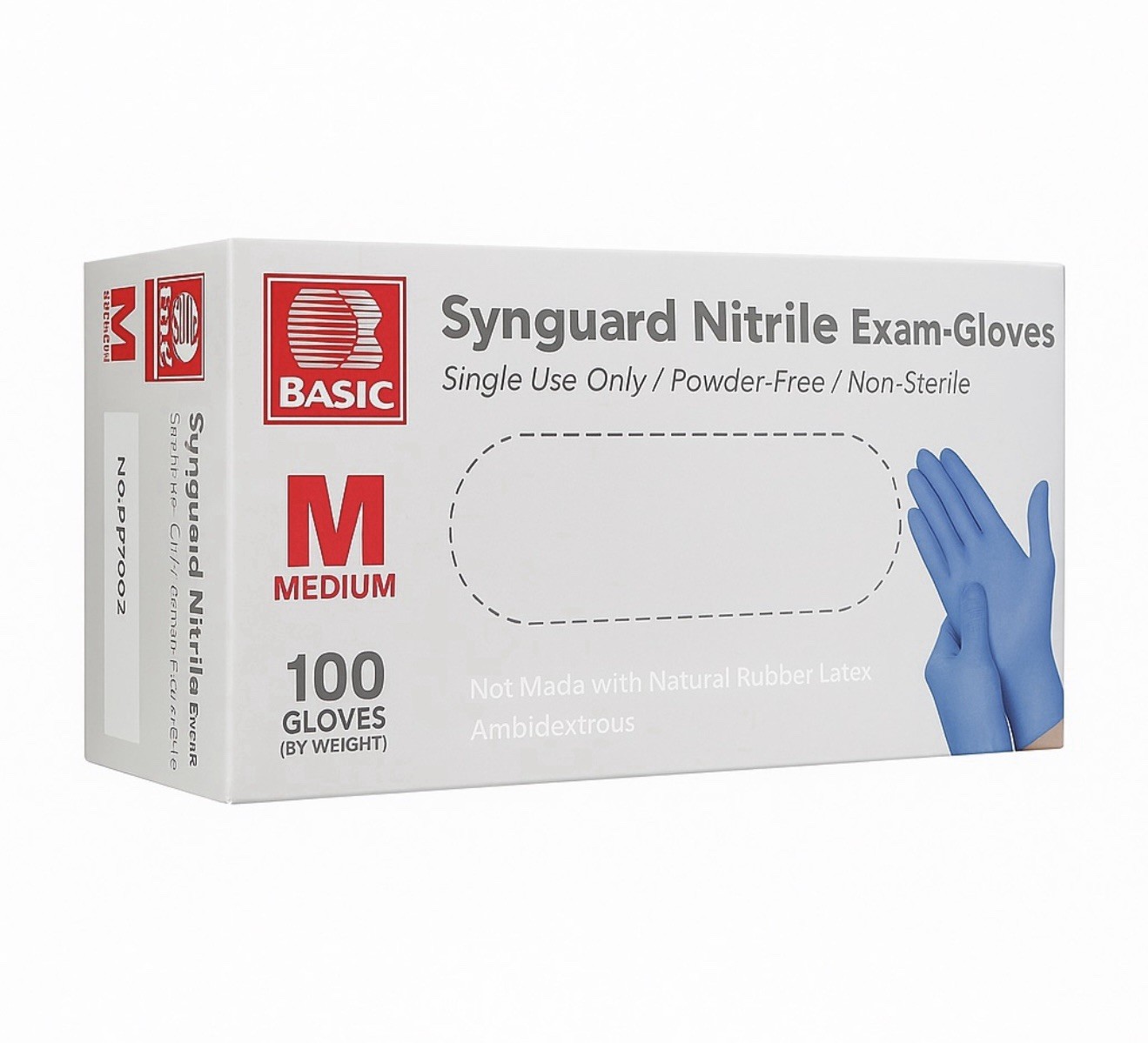 Nitrile Disposable Gloves Powder Free – Box of 100 – Size M,S or L.