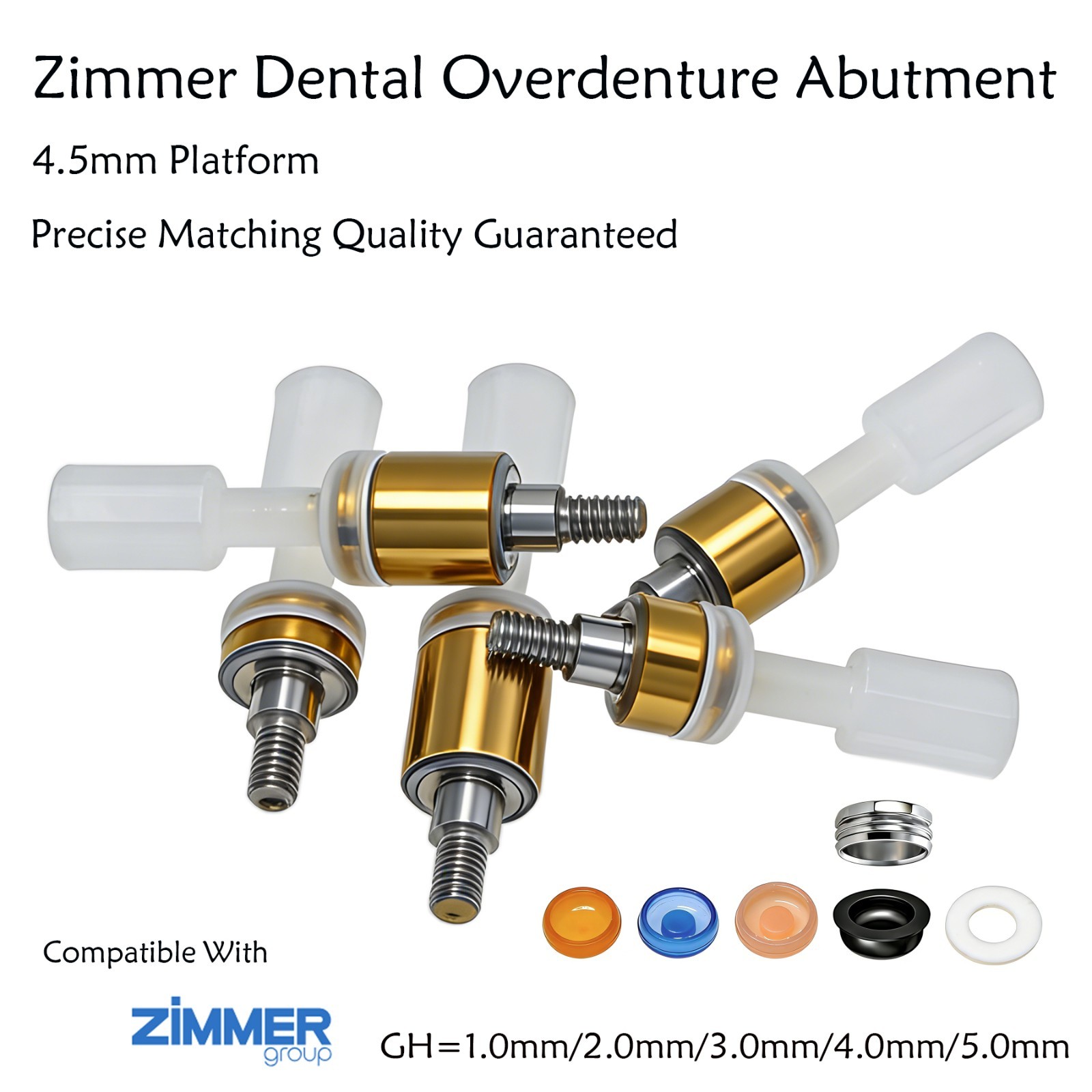 US Dental Zest Locator Abutment for Zimmer Screw-vent 4.5 Internal-Hex Platform