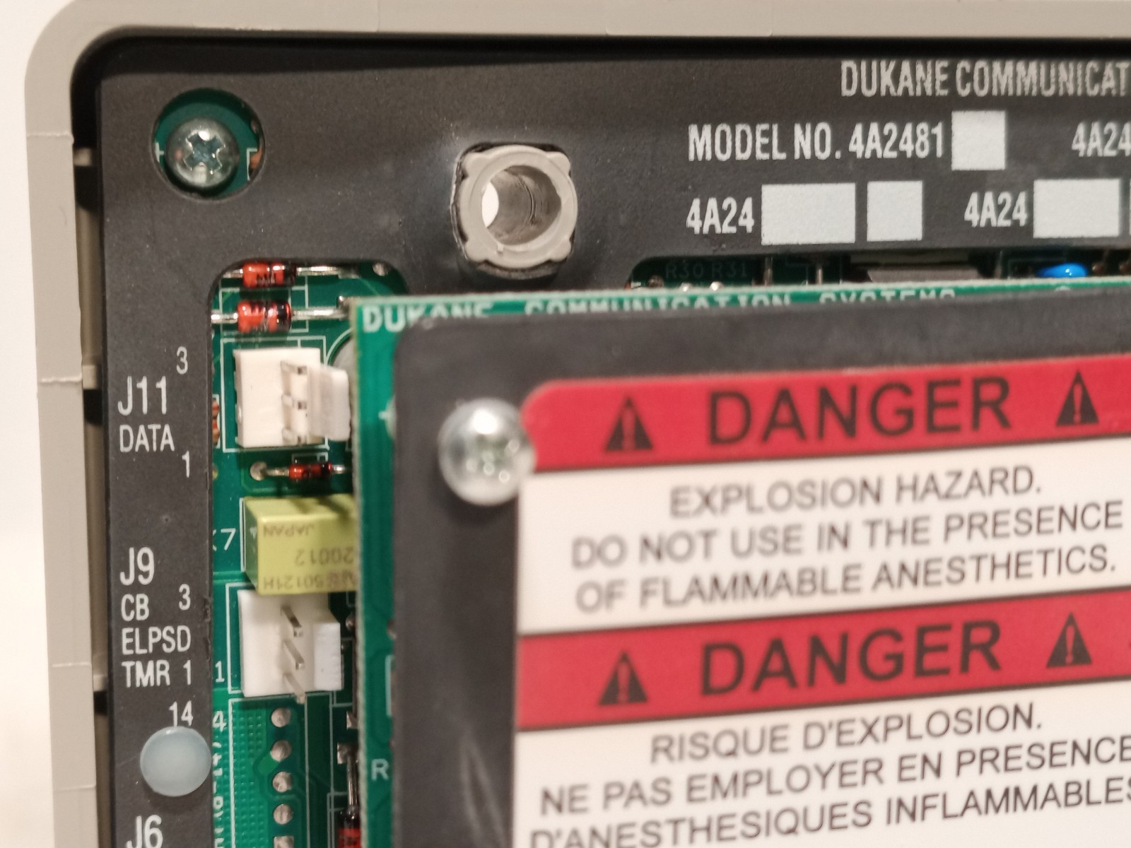 Dukane Nurse Call Duty Station Communication System 4A2495B 854N Intercom
